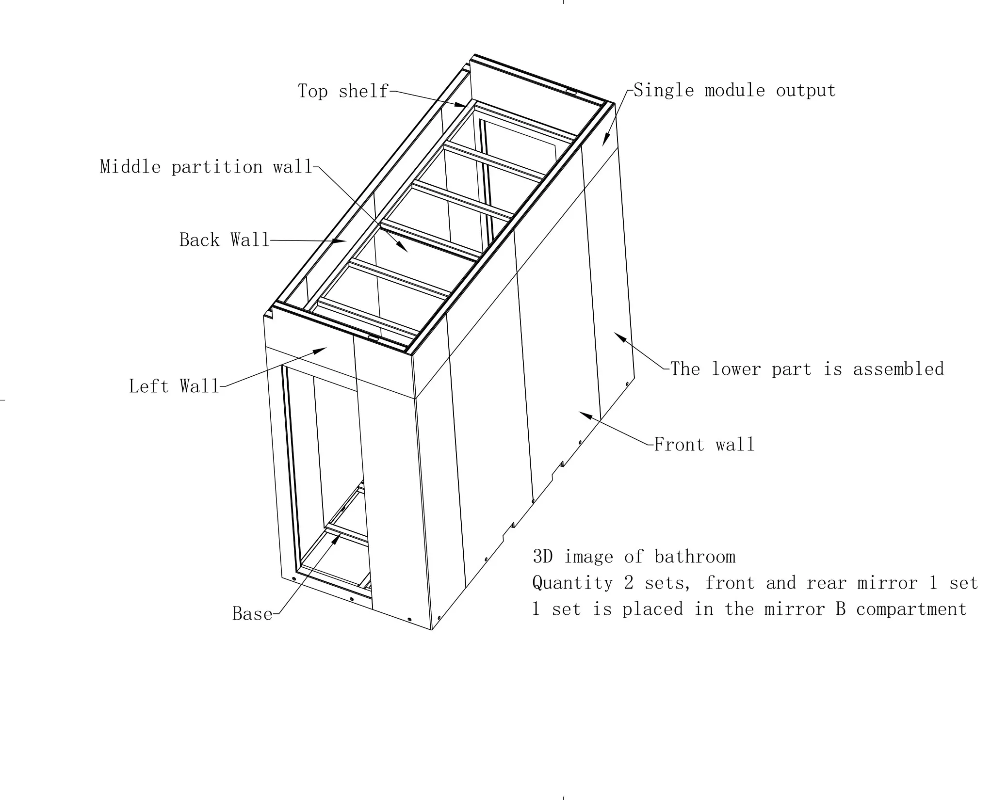 Bathroom pod — 3D