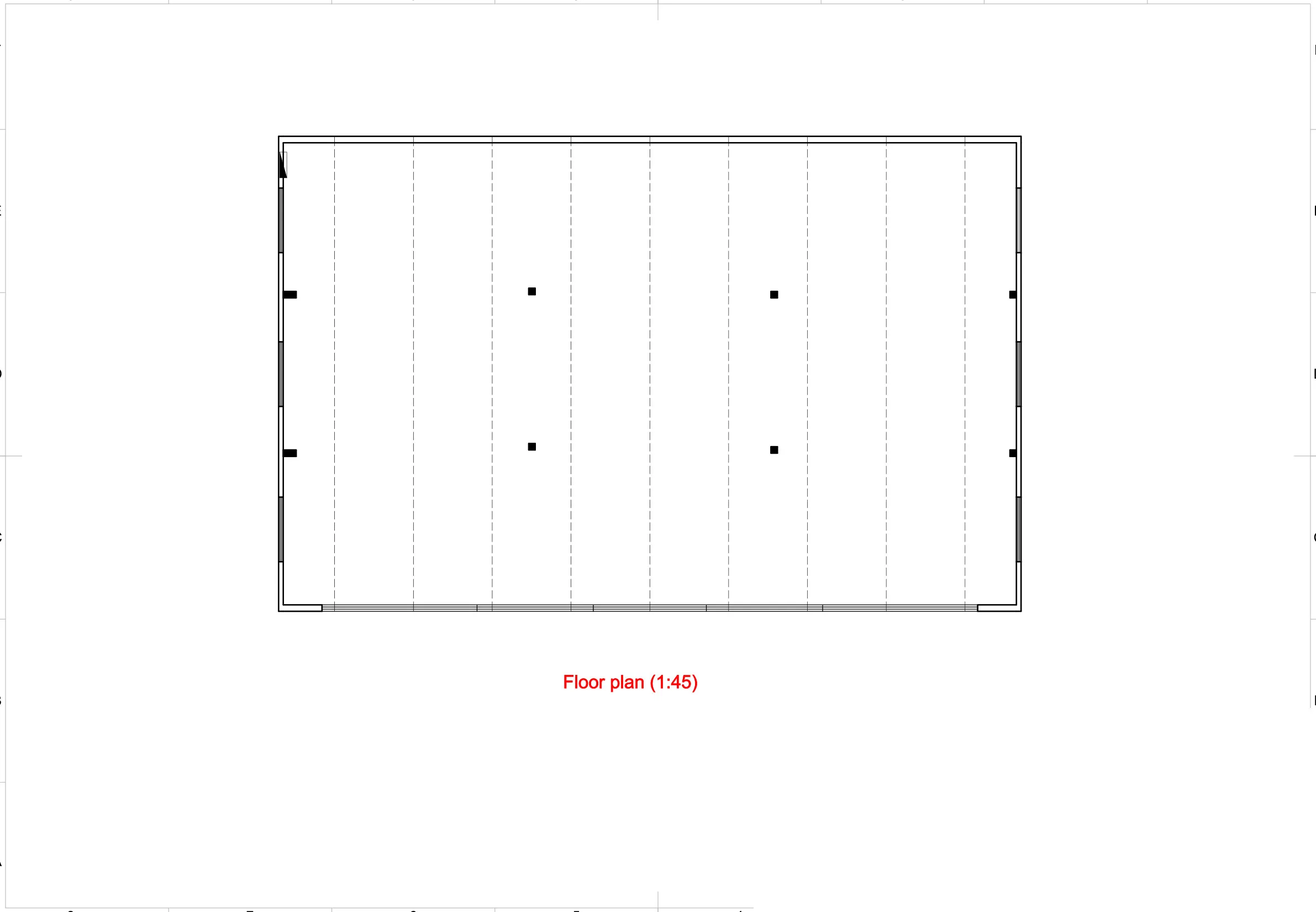 Community center — floor plan