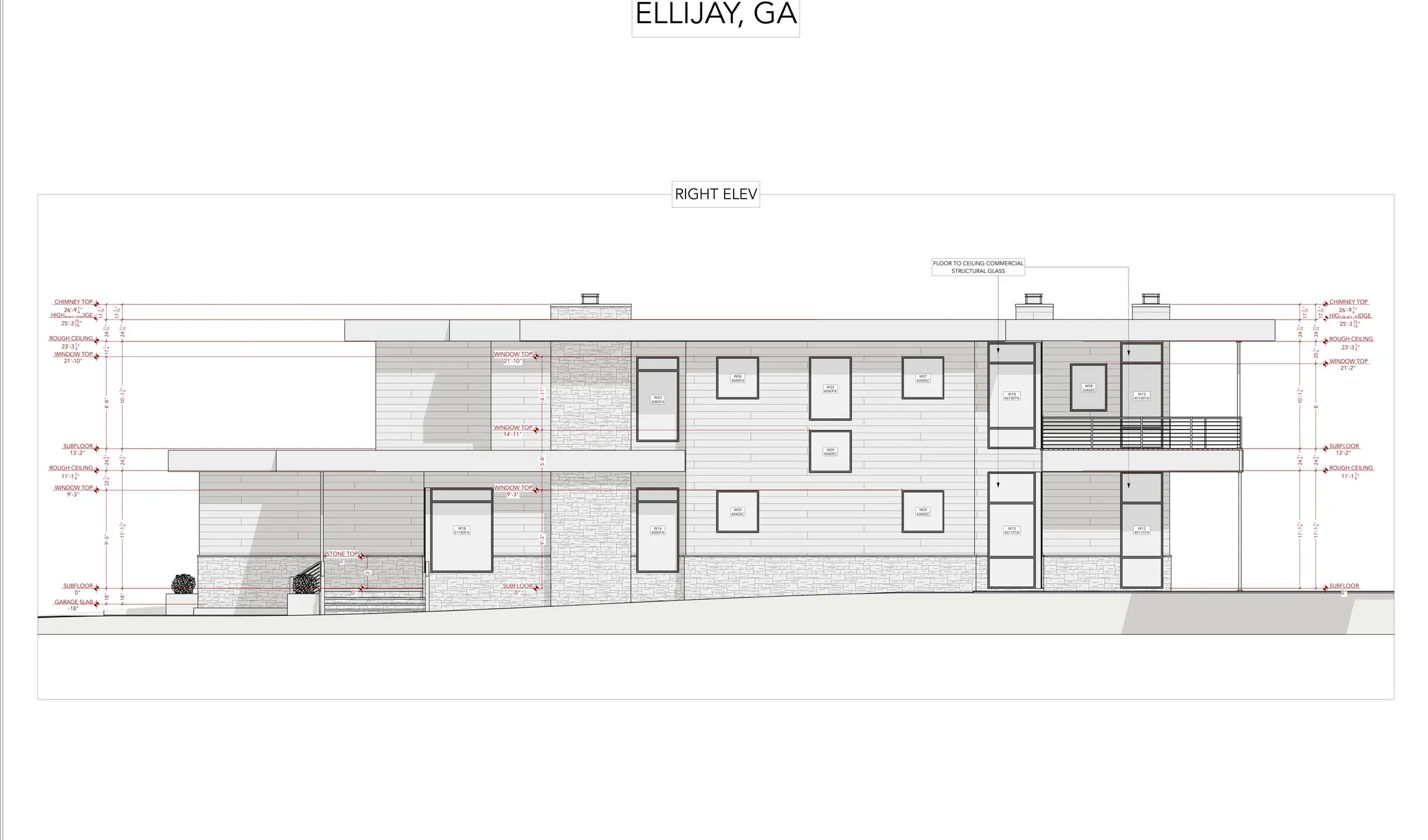 Right elevation