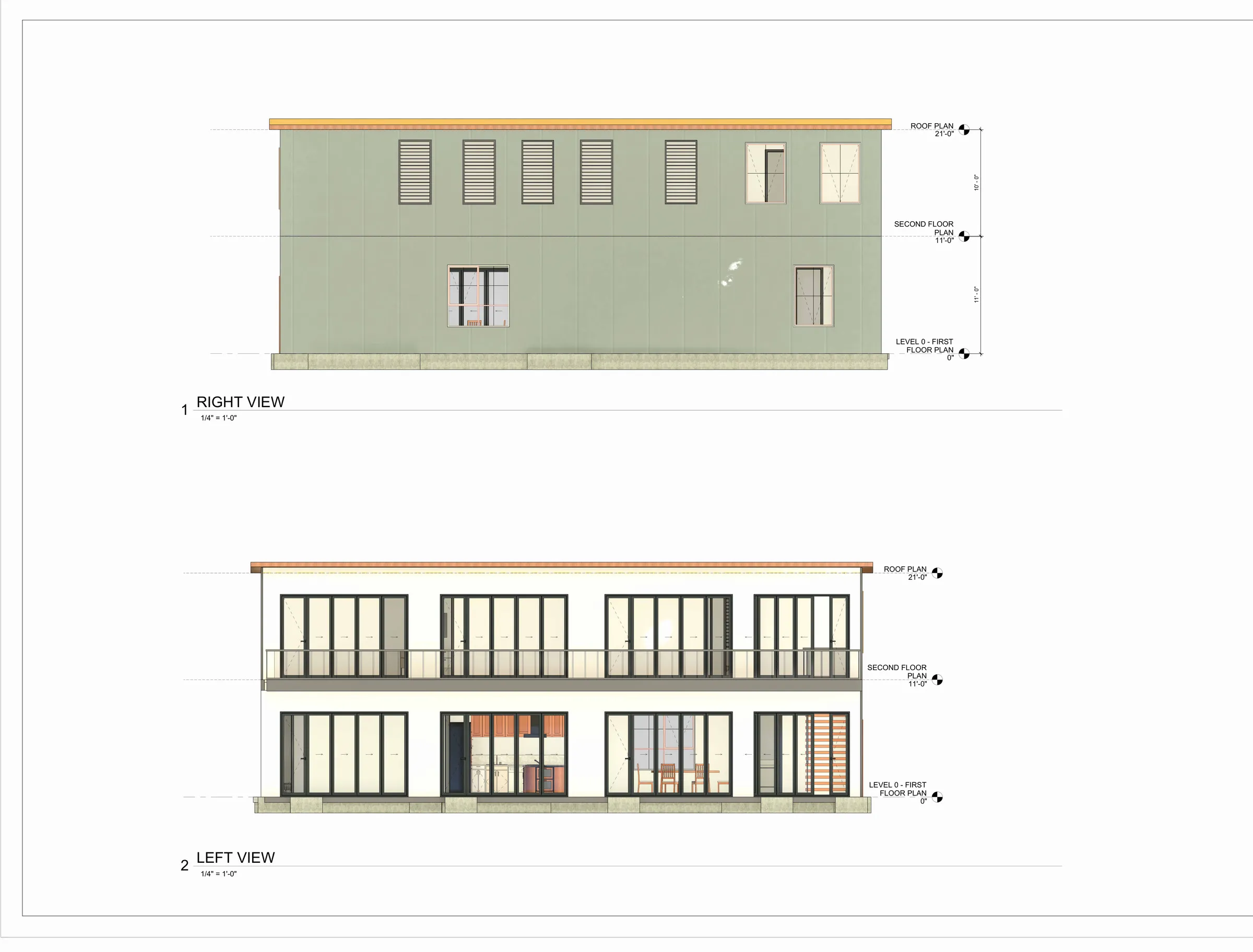 Side elevations