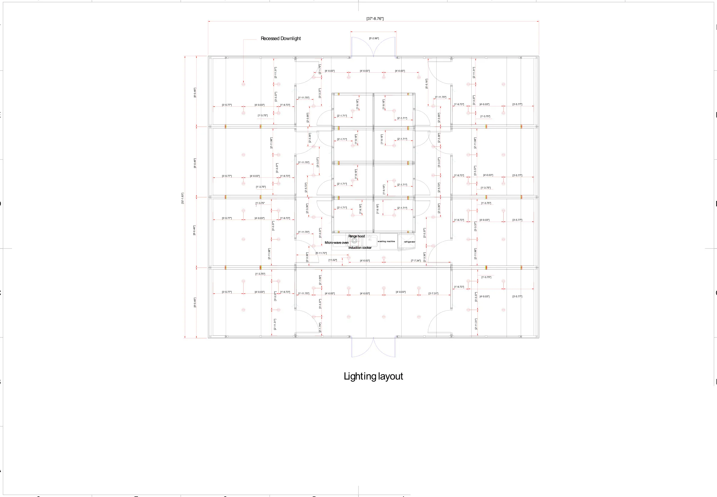 Modular Tiny Home Village — Lighting layout