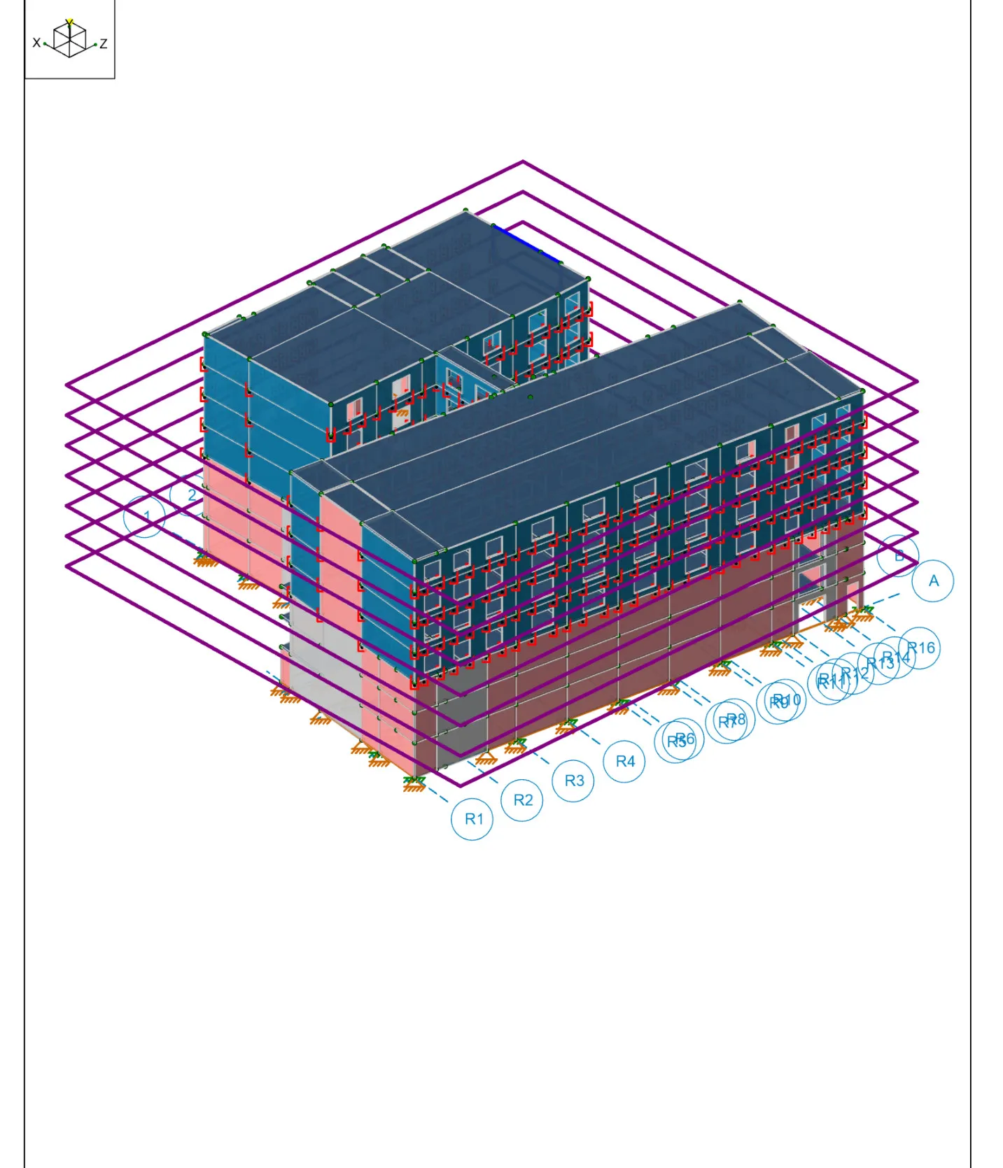 3D analysis model — view 3