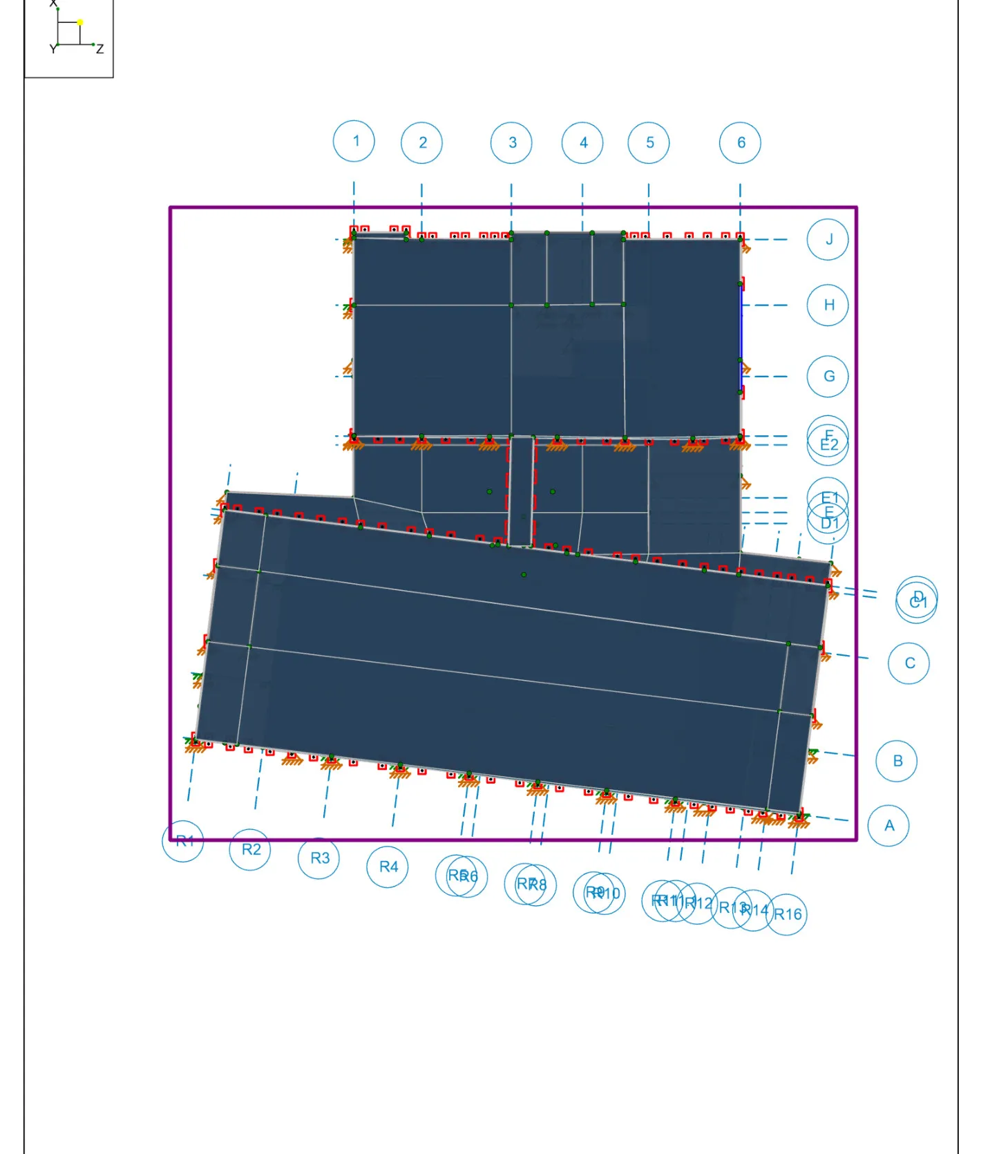 Model plan view