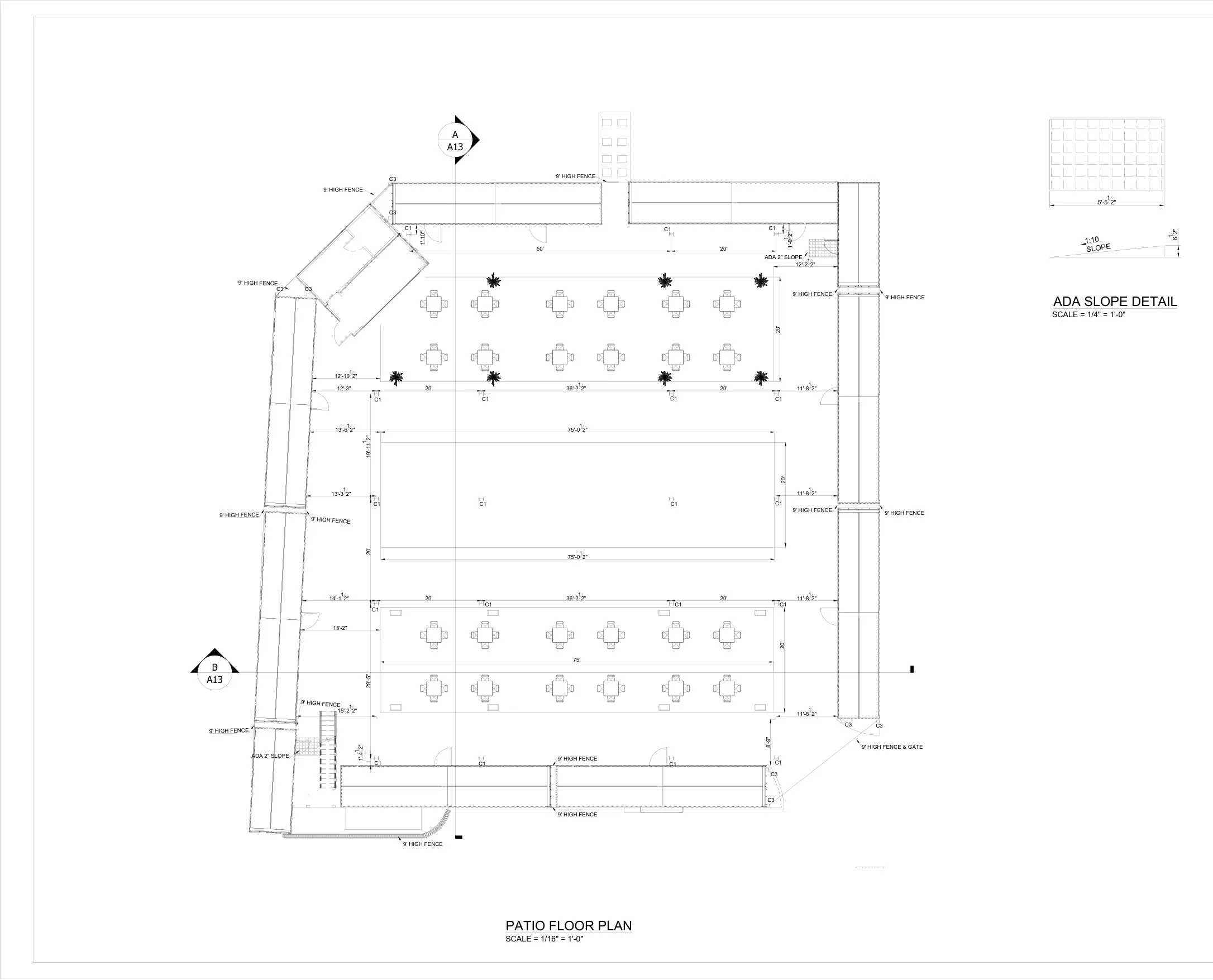Patio floor plan