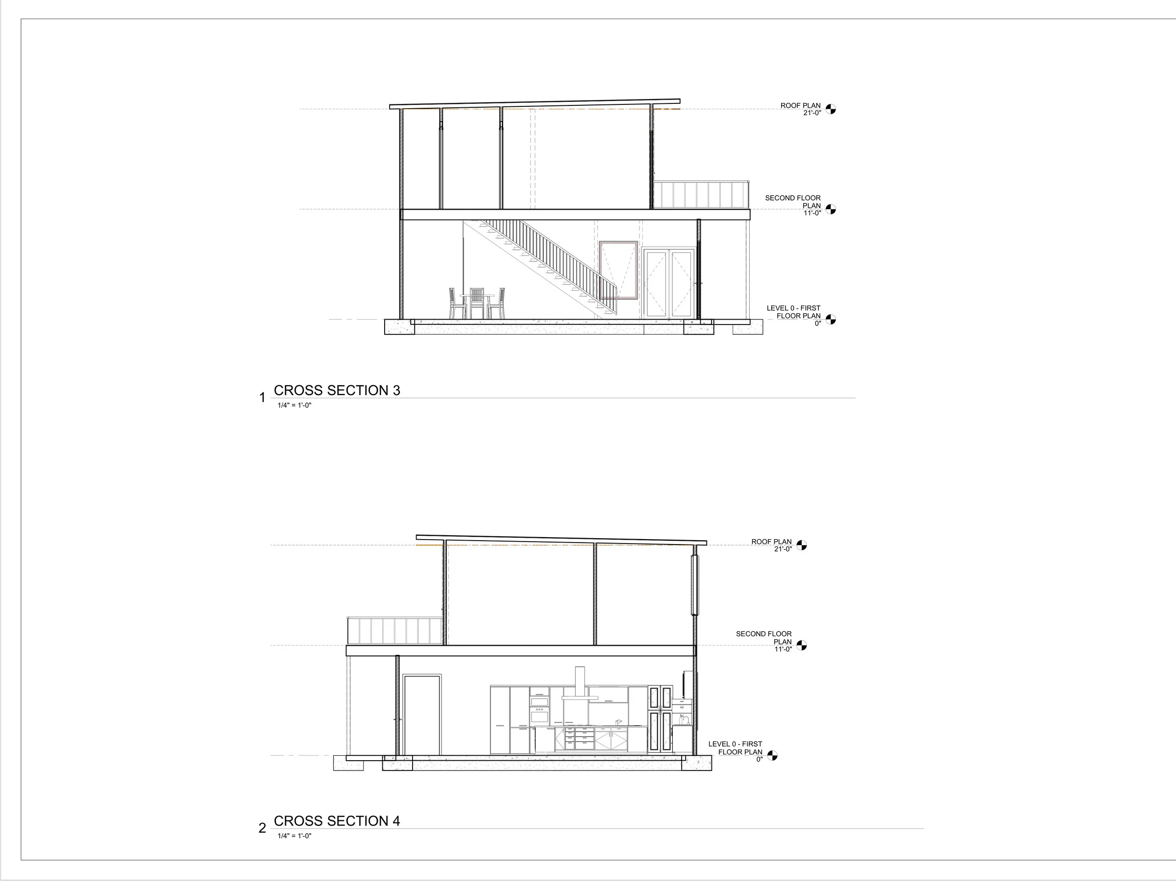 Cross sections 3 & 4