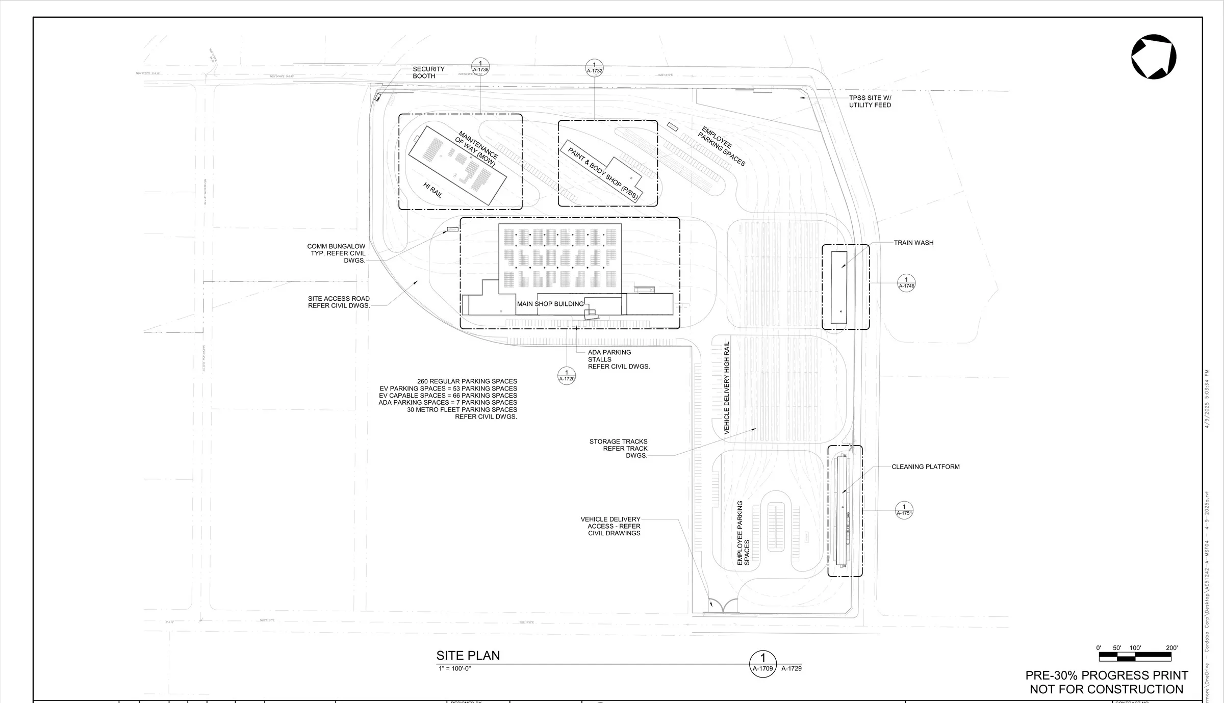 Rail Maintenance & Storage Facility — Site plan